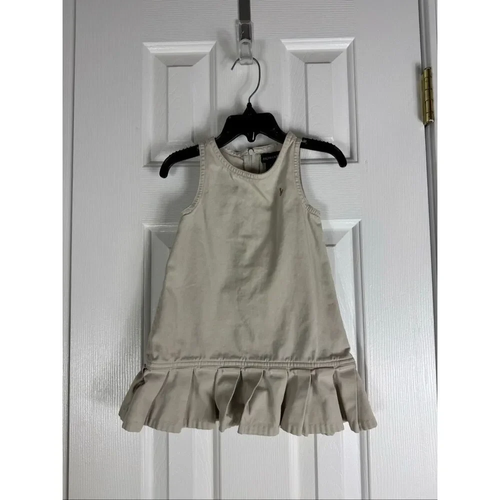 Ralph Lauren Girls Khaki Dress Size 2/2T